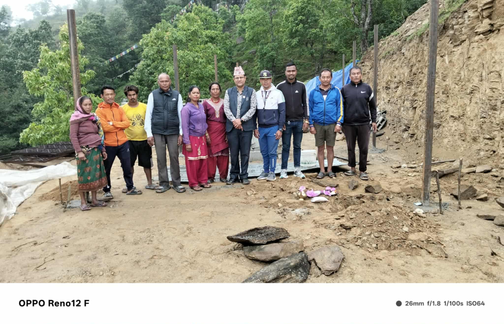 इन्द्रावतीमा सच्चाई भवनकाे शिलान्यास