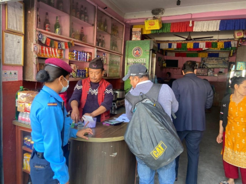 मेलम्ची बजार अनुगमन, अखाद्य बस्तु नष्ट
