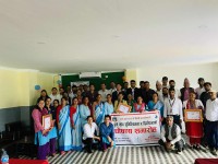 मेलम्ची नगरपालिका पुर्ण खोप सुनिश्चितता र दिगोपनाको घोषणा