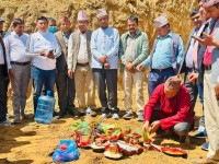 ईन्द्रावती ४ मा सहिद स्मृति प्रतिष्ठानको भवन शिलान्यास