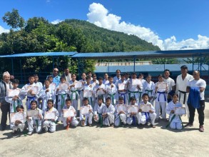 नेपाल गोजुरियो कराँते संघ प्रगती डोजोको दोस्रो  ग्रेडिङ सम्पन्न