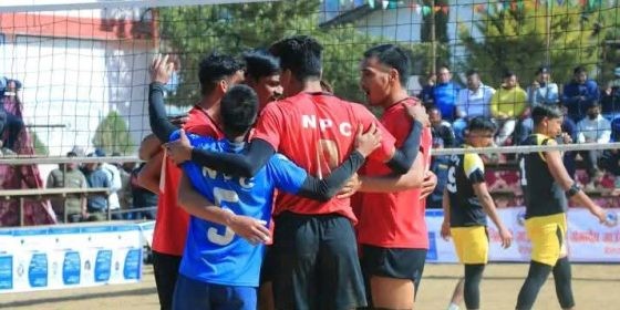 चौतारामा राष्ट्रिय भलिबल प्रतियोगिता : आर्मीलाई हराउँदै पुलिसको विजयी सुरूवात